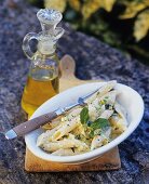 Penne with courgettes and mascarpone sauce