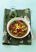 Chick-pea soup with chorizo