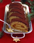 Sea buckthorn and orange swiss roll with cane sugar