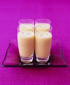 Pear and Stilton soup in glasses