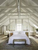 A bedroom under the eaves