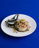 Crumble à la Provence with sardines