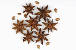 Star anise, seen from above
