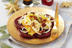 Beetroot salad with orange and fennel
