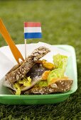 Matjes on wholemeal bread (Holland)