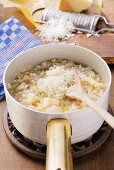 Risotto with chicory and Pecorino cheese