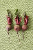 Three beetroots