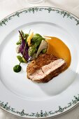Veal fillet with asparagus