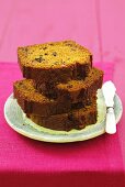 Pumpkin cake, slices