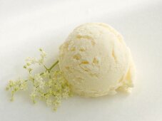 Elderflower ice cream