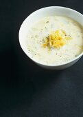 Milk soup with onions and celeriac