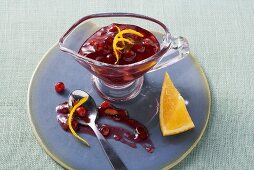 Cranberry and almond sauce