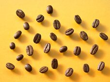 Coffee beans (overhead view)