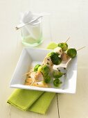 Brussels sprout skewers