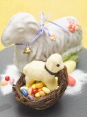 Sweet Easter lamb and Easter sweets