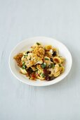 Orecchiette with cauliflower, tomatoes, breadcrumbs & thyme