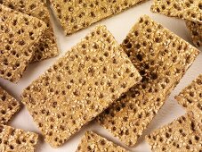 Scandinavian crispbread with sesame seeds