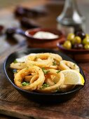 Fried squid rings (Spain)