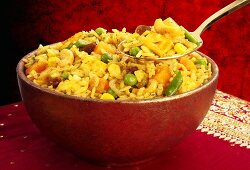 Biryani (Spicy rice dish from India)