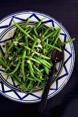 French beans with sesame seeds