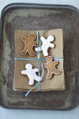 Gingerbread men to give as gifts