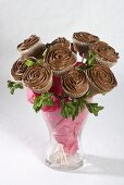 Bouquet aus Schokoladencupcakes