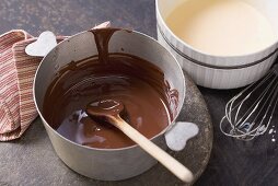 Melted chocolate