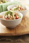 Rice salad with tuna fish