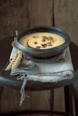 Turnip soup with croutons