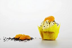 A mandarin cupcake