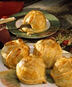 Puff Pastry Apples; One with Fork