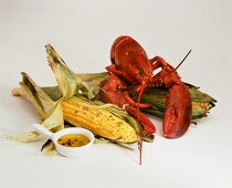 Lobster with Roasted Corn