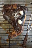Grilled Porterhouse Steak with Butter