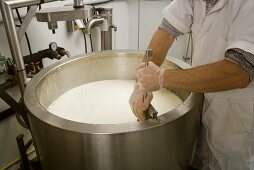 Man Stirring Curds and Whey