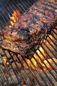 Ribs on Charcoal Grill