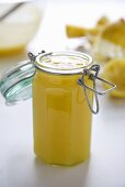 Homemade Lemon Curd in a Jar