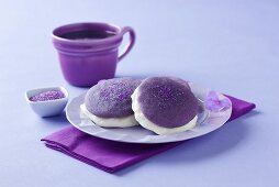 Lavendel-Whoopie-Pies und Kaffee (USA)