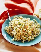 Fusilli con vongole e peperoncino (Nudeln mit Muscheln & Chili)