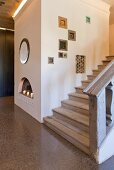 A flight of stairs in the foyer of the Rosenthal Casino, Selb