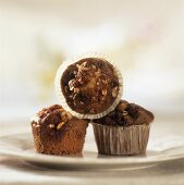 Apple and hazelnut muffins