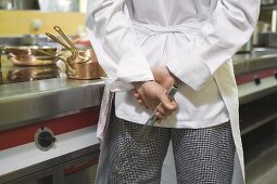 Chef with a whisk in his hand