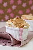 Rhubarb soufflé