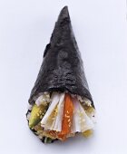 Temaki sushi with surimi