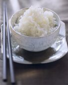 A Dish of Cooked White Rice