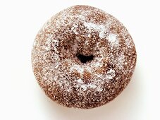 Gezuckertes Schokoladendoughnut