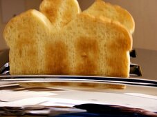 Toastscheiben im Toaster