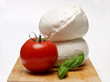 Mozzarella Cheese with a Tomato