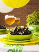 Steamed mussels