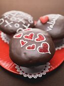 Schokoladencupcakes zum Valentinstag