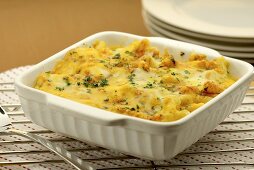 Bowl of Macaroni and Cheese; Fork